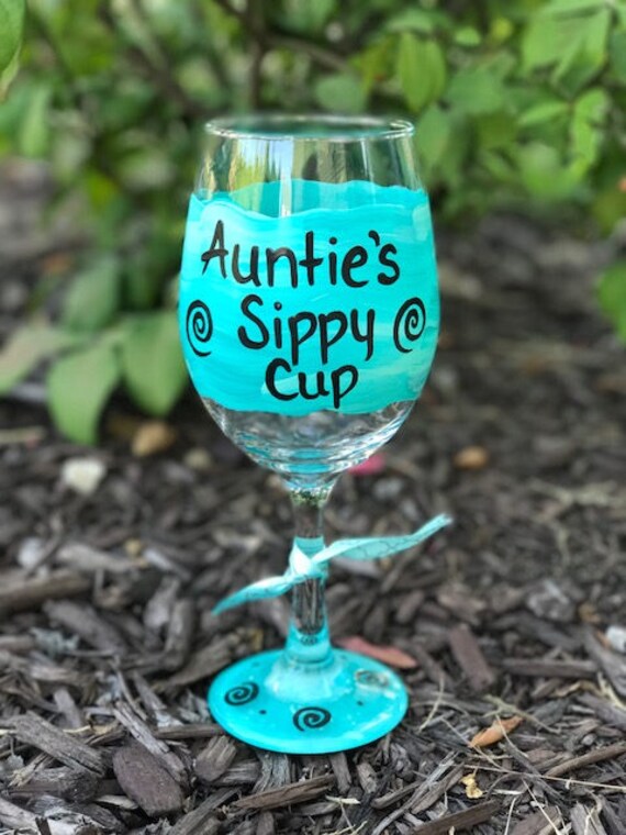 best aunt ever wine glass