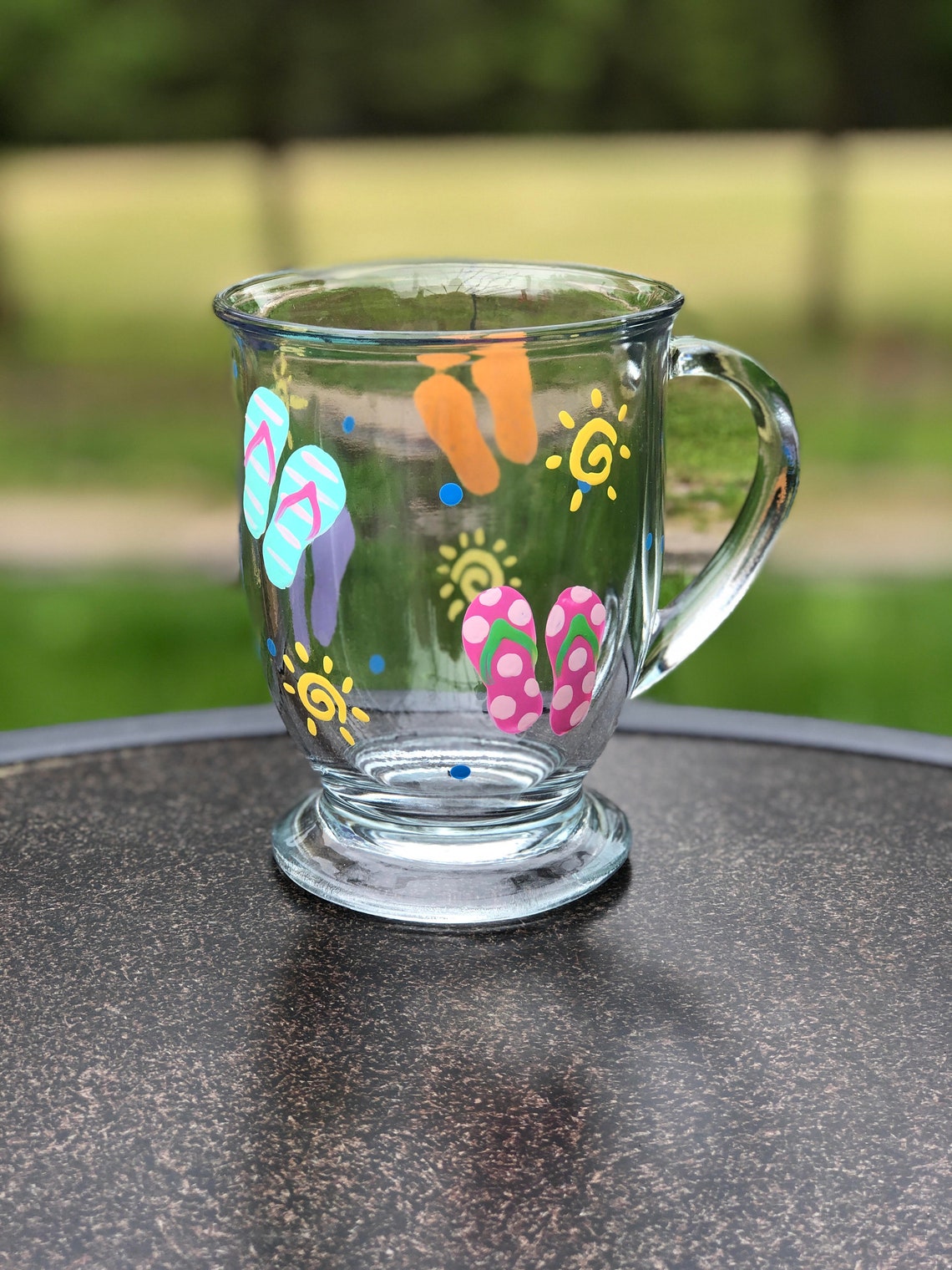 Flip Flop Wine Glass/flip Flop Stemless Glass/summer Wine Etsy