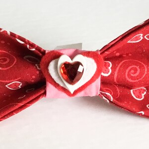 Valentine&#39;s Day Heart Bow Tie for Dog and Cat Collars