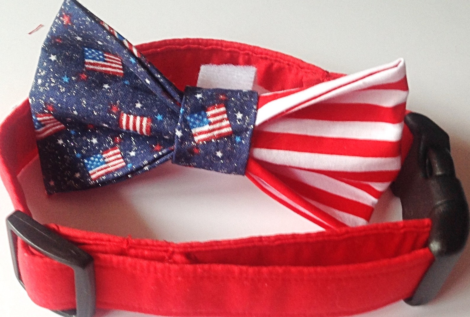 Patriotic Dog and Cat Collar Bow Tie Etsy