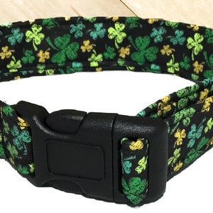 St. Patrick's Day Shamrock Collar with Bow Tie or Flower for Dogs and Cats / Buckle or Martingale/ Metal Buckle Upgrade / Leash Upgrade image 8