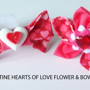 Heart Valentine's Day Collar with Bow Tie for Dogs and Cats image 4