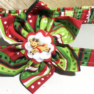 Reindeer Christmas Flower for Dog and Cat Collar image 8
