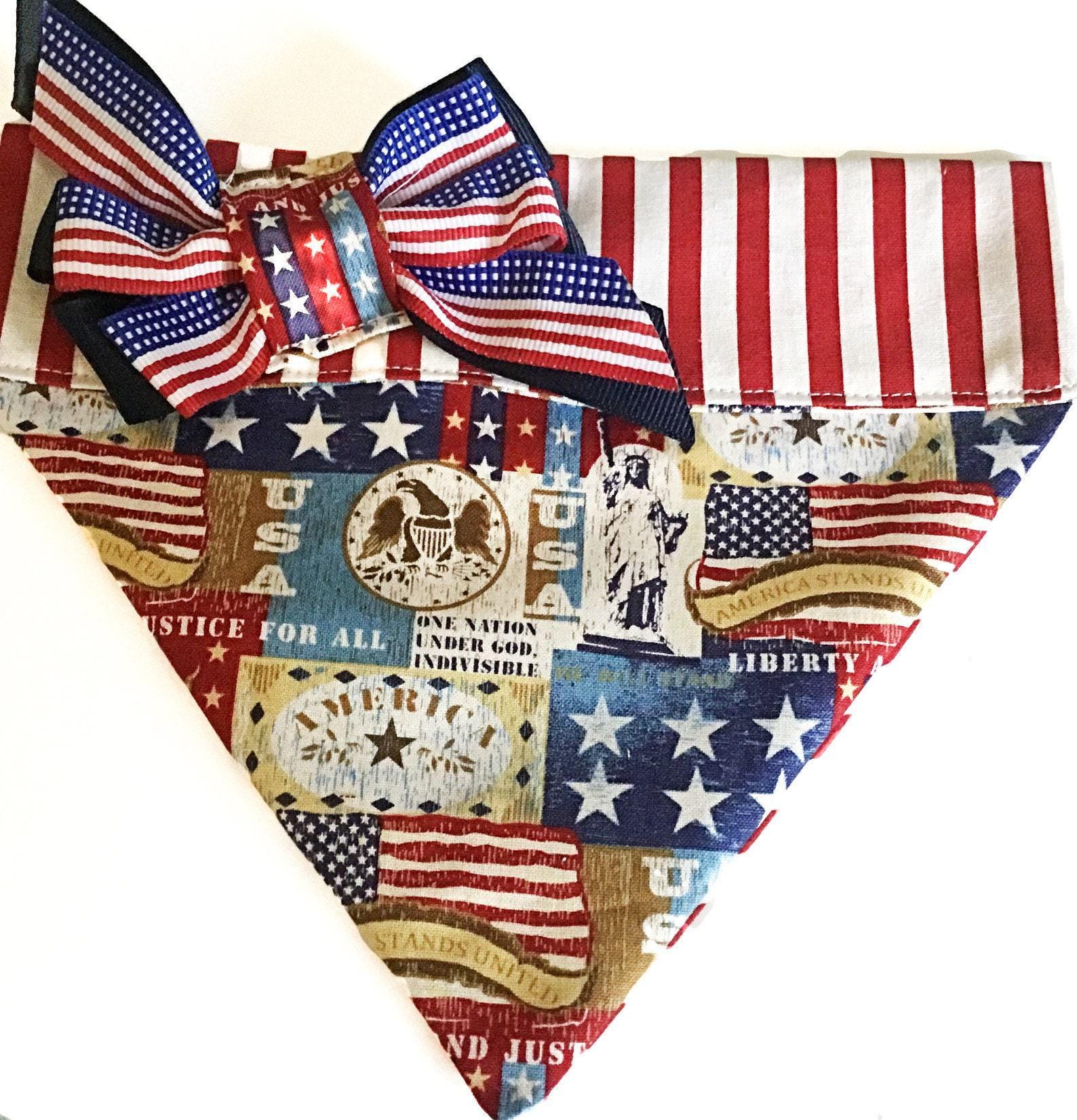 Liberty & Justice Patriotic Dog & Cat Bandana