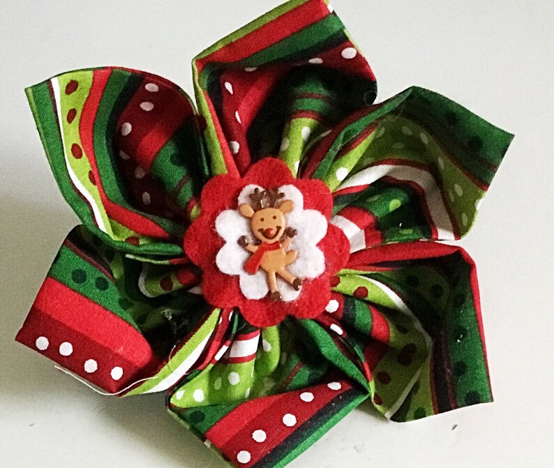 Reindeer Christmas Flower for Dog and Cat Collar image 7