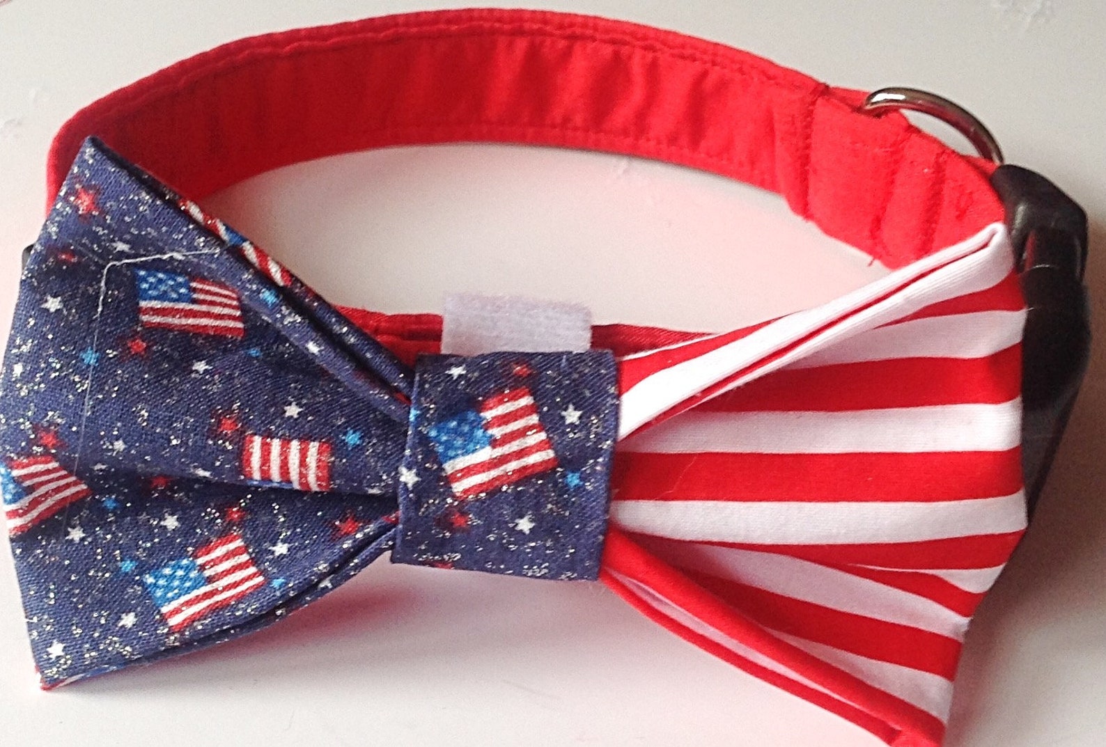 Patriotic Dog and Cat Collar Bow Tie Etsy
