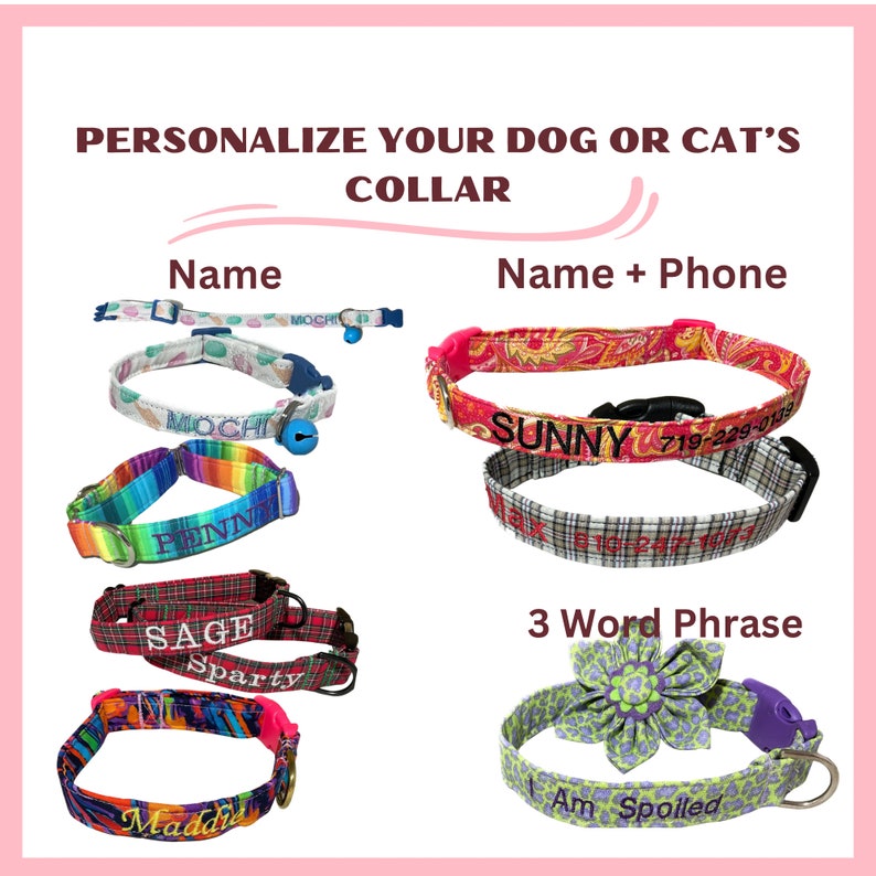 Rainbow Easter Egg Dog & Cat Collar Seasonal Spring Pet Accessory-Buckle, Breakaway, Martingale Available image 10