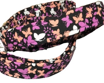 Butterfly Dog Leash in 1 Ft, 2 Ft, 3 Ft, 4 Ft, 5 Ft or 6 Ft Lengths//Matching Butterfly Collar Option