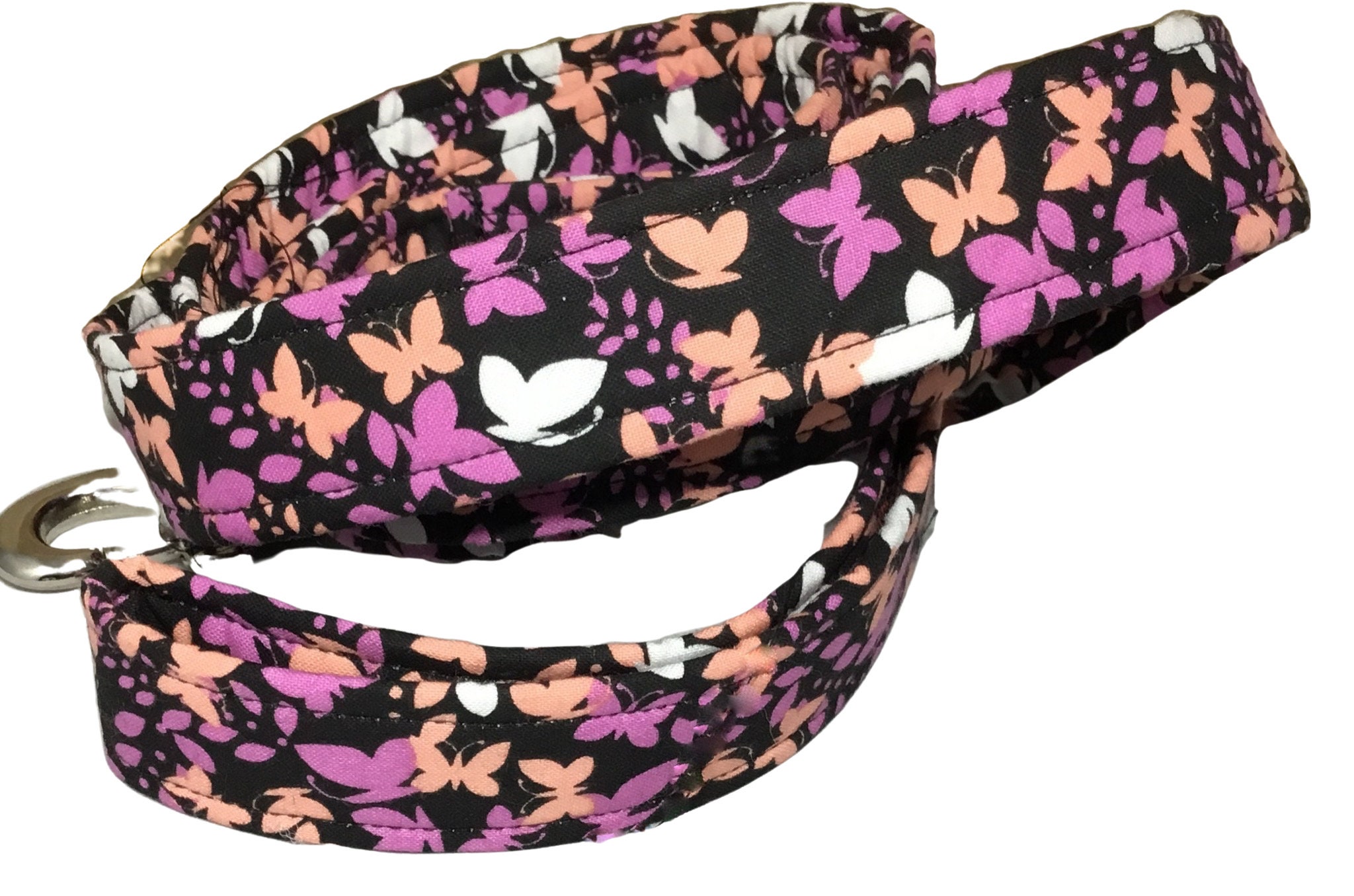Butterfly Dog Leash in 1 Ft, 2 3 4 5 Ft Or 6 Lengths//Matching Collar Option