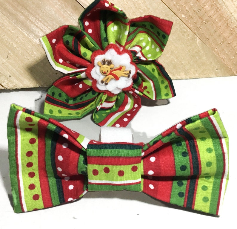 Reindeer Christmas Flower for Dog and Cat Collar image 10