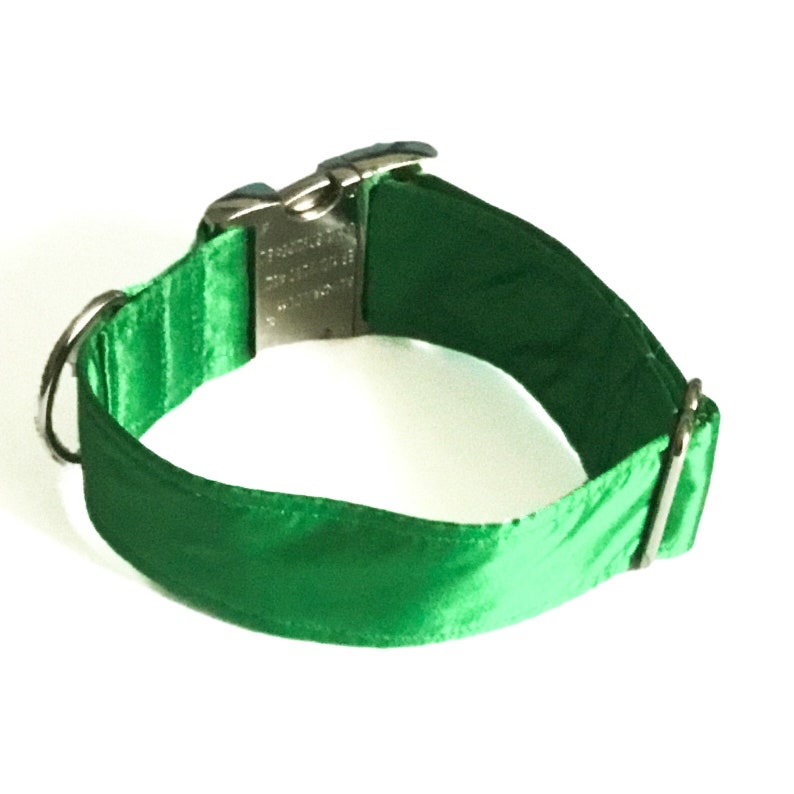 Emerald Green and Black Wedding Ring Bearer Pouch for Dog or Cat Collar afbeelding 3
