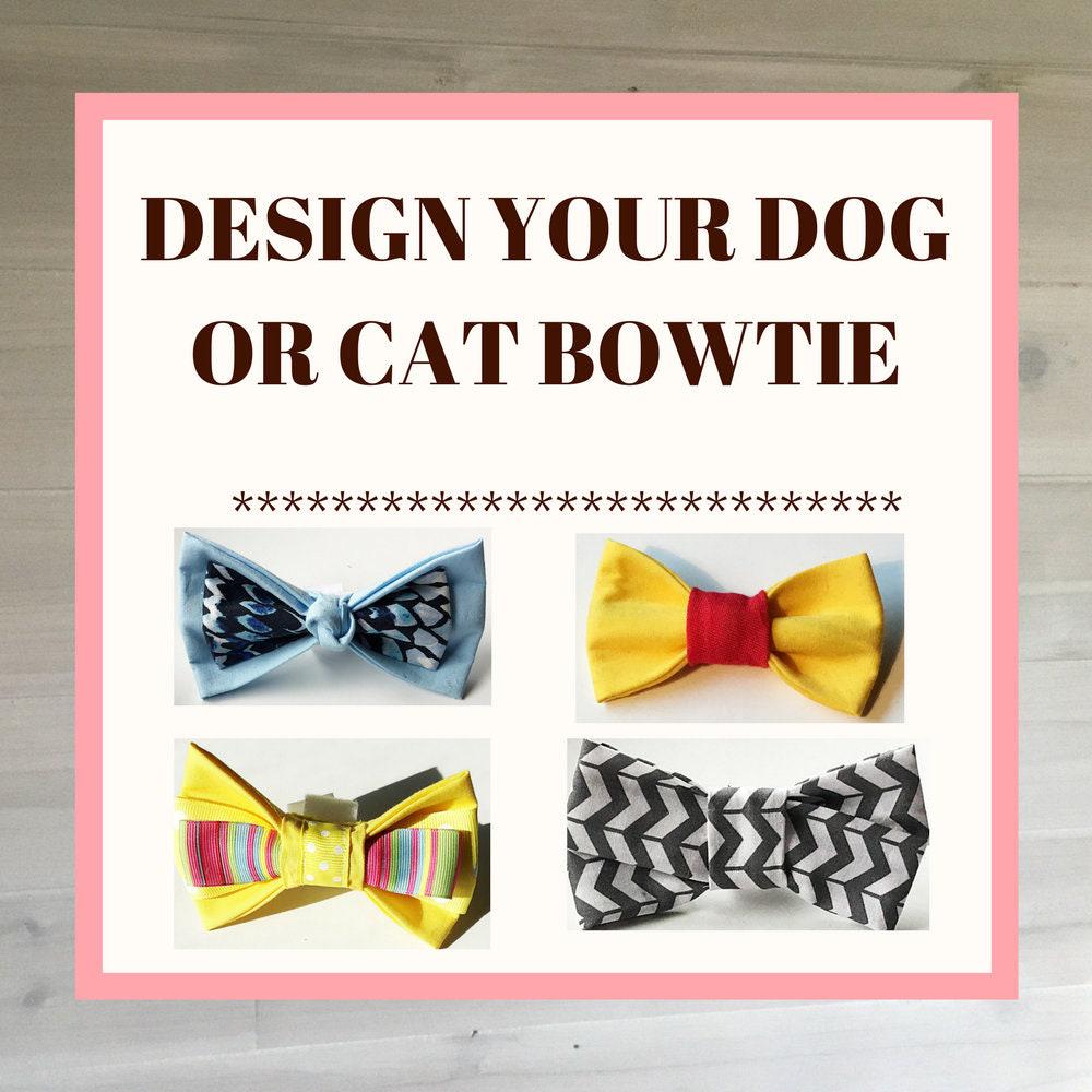 Custom Design A Bow Tie For Your Cat Or Dog's Collar