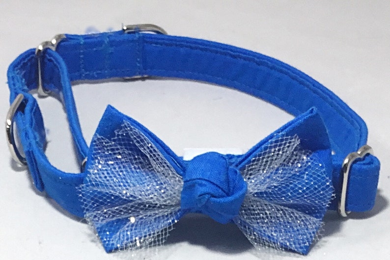 Hawaii Blue Wedding Martingale Collar for DogsMatching Royal Blue Leash OptionXS-XL