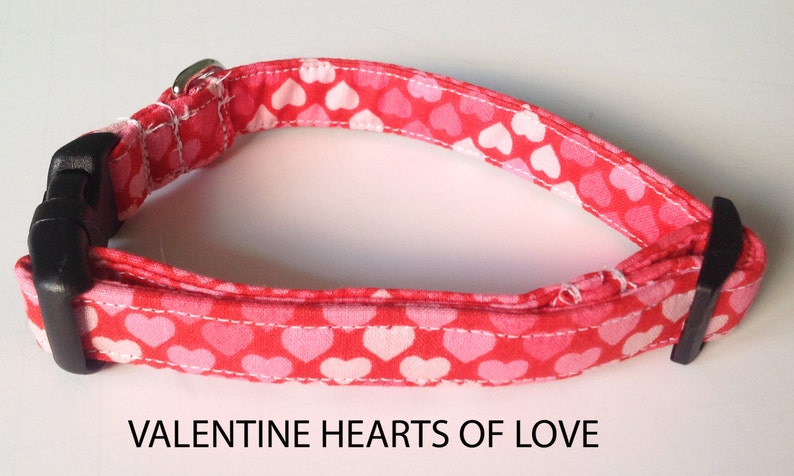 Heart Valentine's Day Collar with Bow Tie for Dogs and Cats image 3