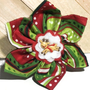 Reindeer Christmas Flower for Dog and Cat Collar image 1