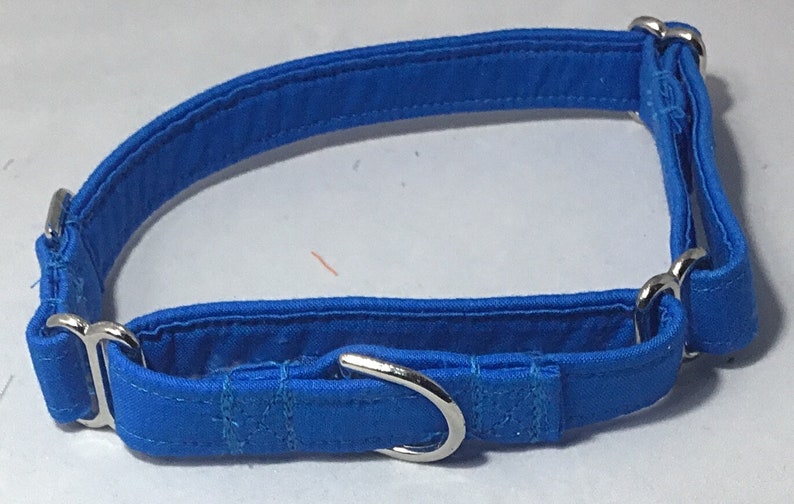 Hawaii Blue Wedding Martingale Collar for DogsMatching Royal Blue Leash OptionXS-XL
