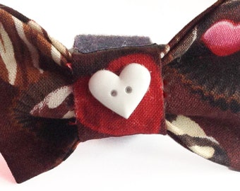 Valentine's Day Chocolate Candy Dog & Cat Collar Bow Tie
