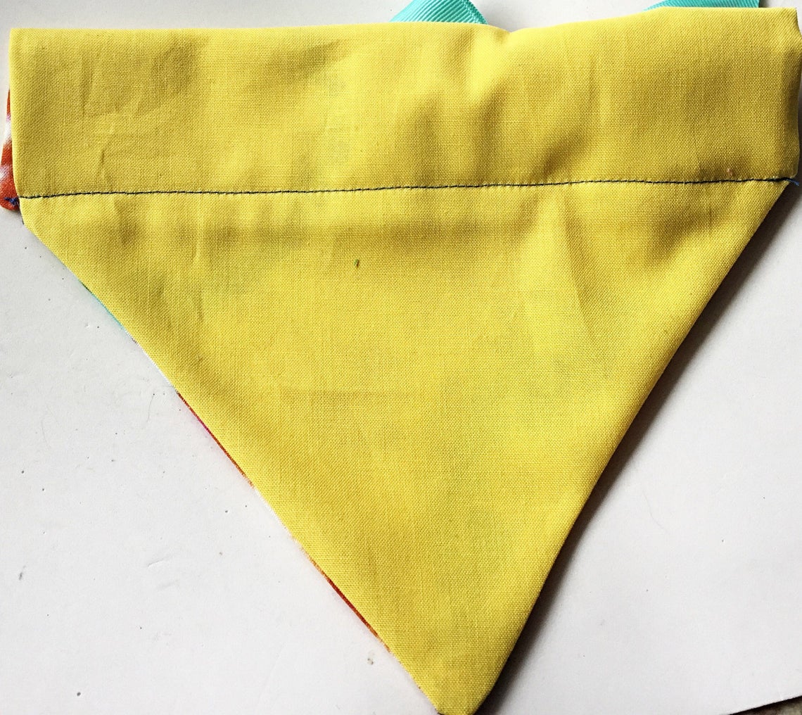 Te-dye Paw Prnts Over the Collar Dog Bandana Te-dye Dog - Etsy