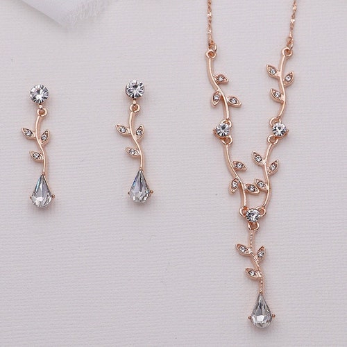 Rose Gold Earrings Rose Earrings Rose Studs Rose Gold