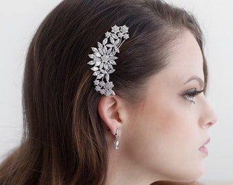 Wedding Headpiece Comb Crystal, CZ Bridal hair comb ,bridal hair comb rhinestone, hair comb wedding, Milan CZ Bridal Comb DISC