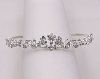 Flower Girl Tiara, Crystal Tiara, wedding headpiece, rhinestone tiara, rhinestone, first communion tiara, Macie Flower Girl Tiara