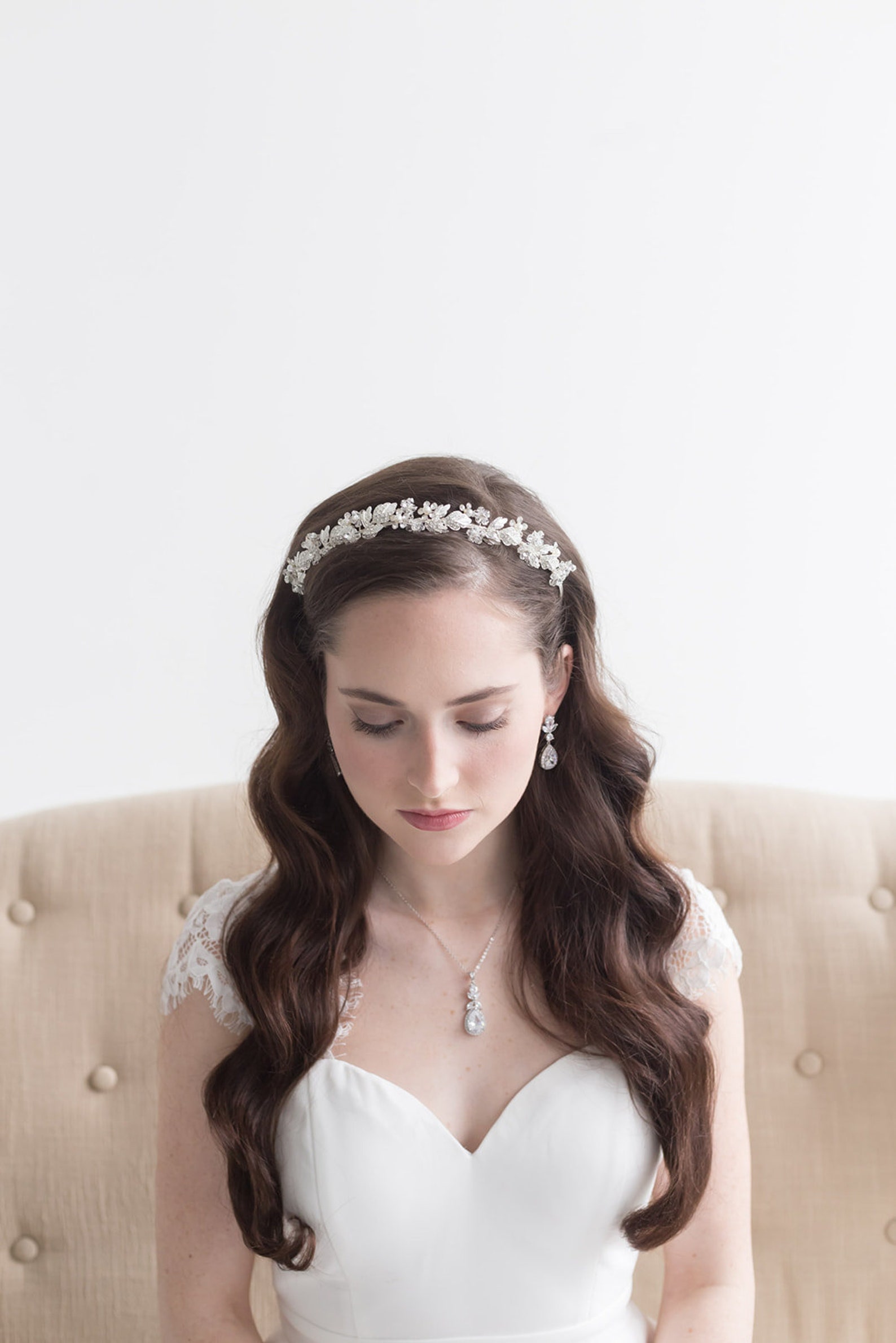 Rose Gold Wedding Jewelry Set for Brides Teardrop Wedding Etsy