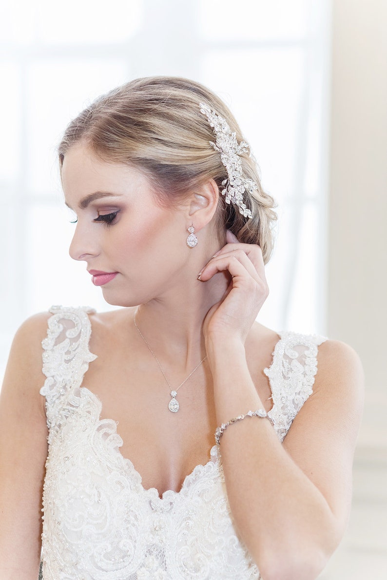 Bridesmaid Jewelry Set Crystal Bridesmaid Necklace Set Etsy