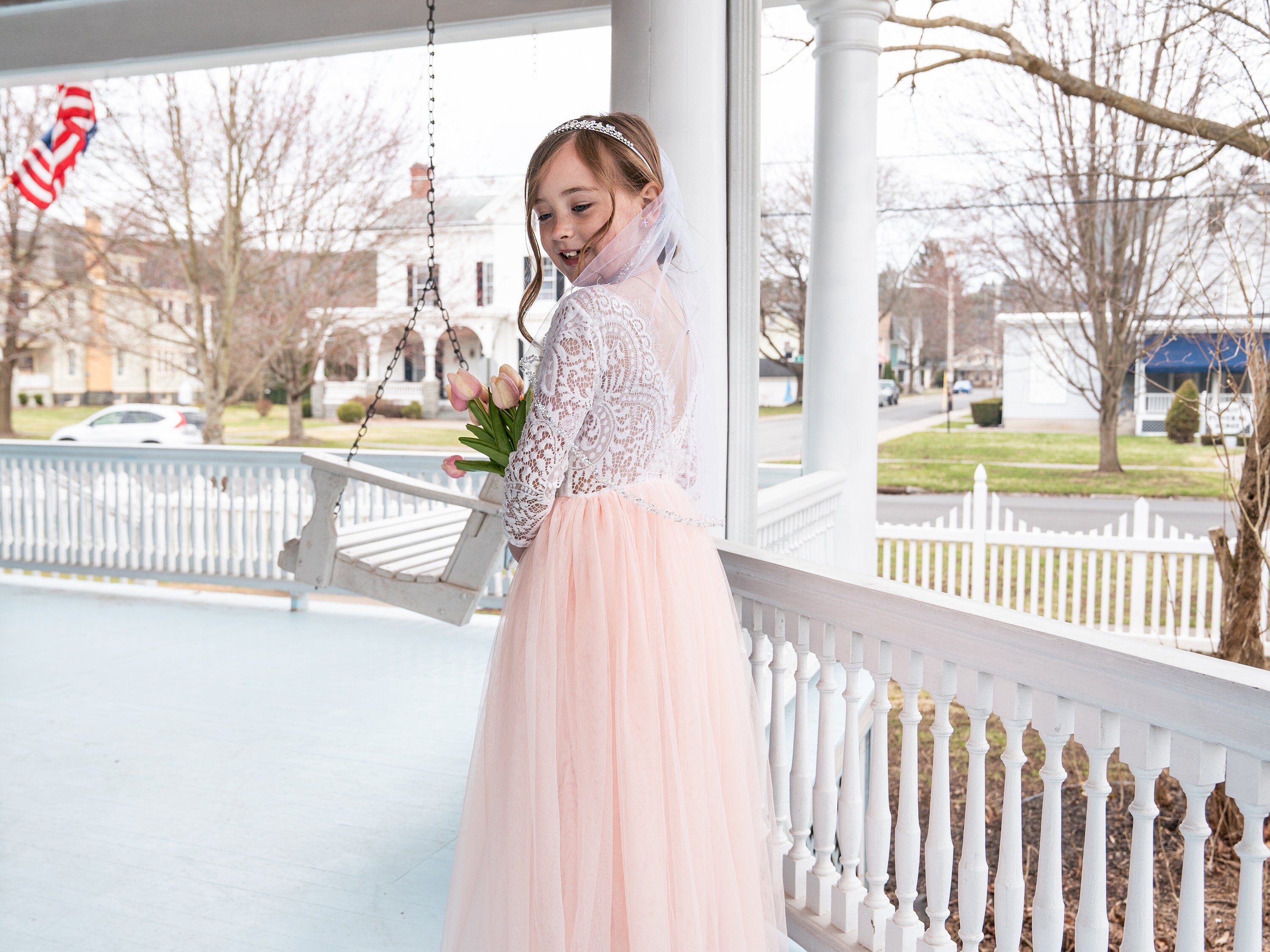 First Communion Veil Beaded Edge Veil One Tier Beaded Edge Etsy