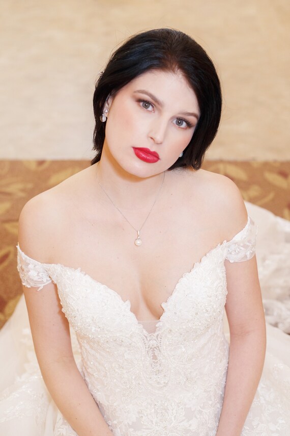 Luxury Light Blue Crystal Crown Tiara Necklace Earring Wedding Dress  Jewelry Set | eBay