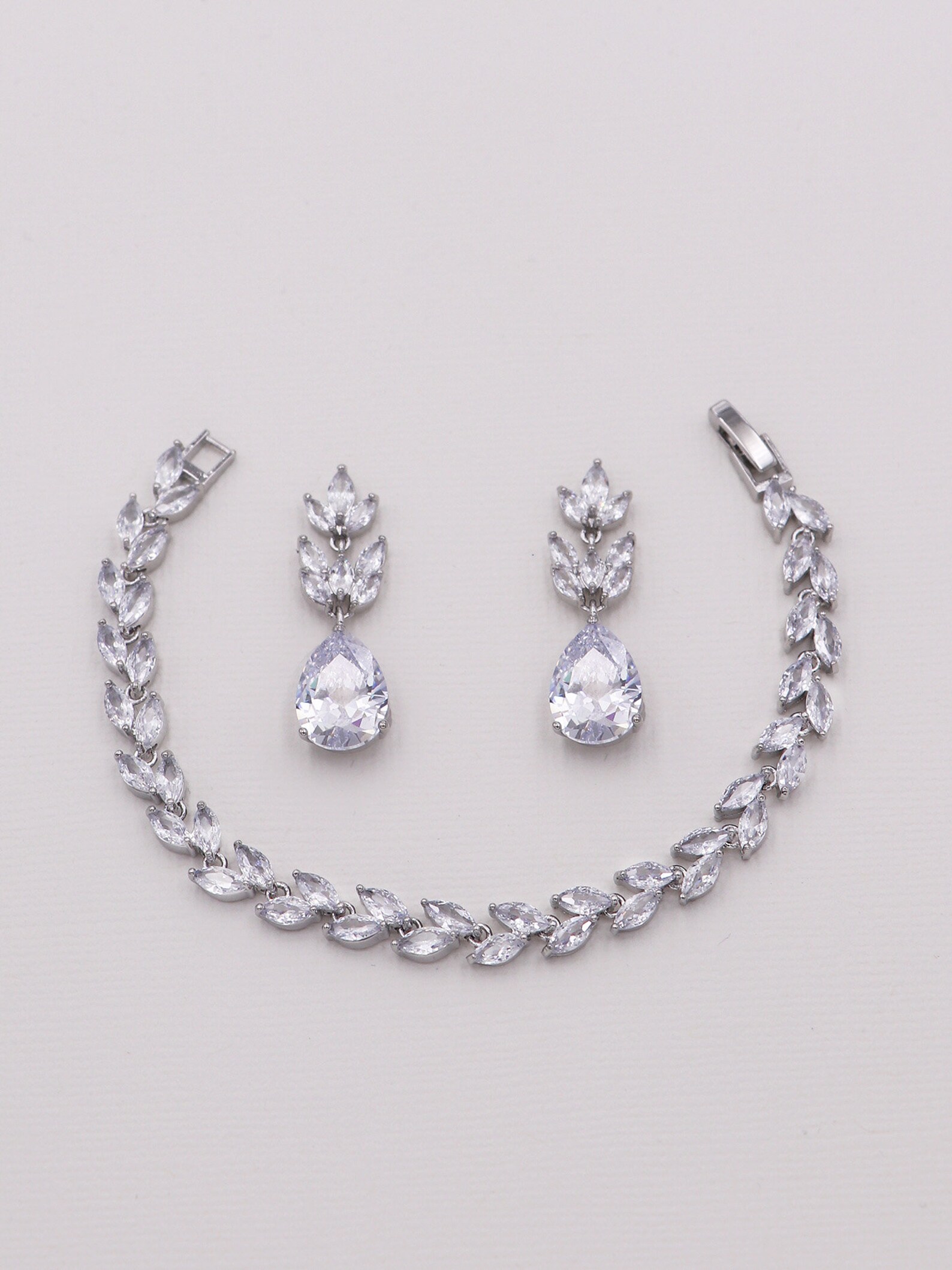 Wedding Jewelry Set Bridal Jewelry Gold Wedding Earrings and Etsy