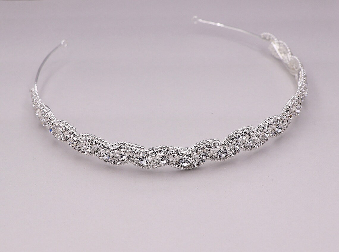 Bridal Headband Swarovski crystal wedding headband bridal Etsy