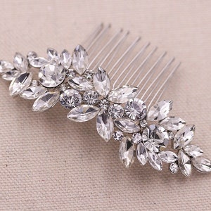 Bridal Rhinestone Crystal Comb, Bridal Comb Crystal, Wedding Crystal Hair Comb, Hair Comb, Wedding Accessory, Giselle Bridal Comb image 2