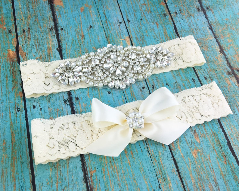 Bridal Garter Set Wedding Garter Lace Wedding Toss Garter | Etsy