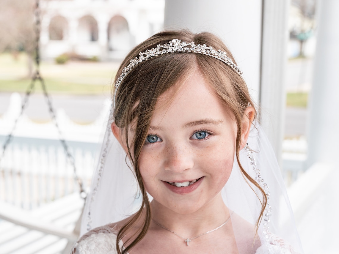 Flower Girl Tiara Crystal Tiara wedding headpiece Etsy