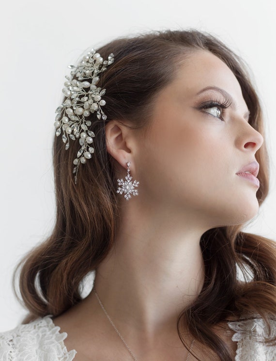Dangle store snowflake earrings