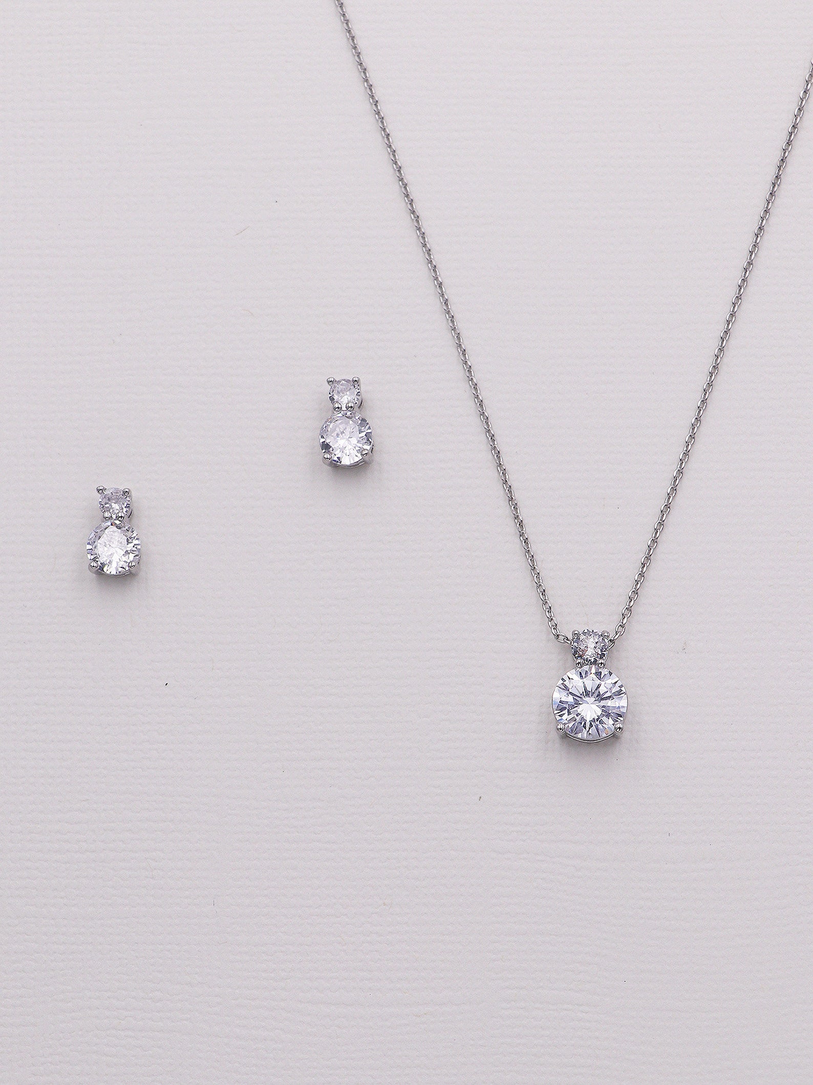 Silver Flower Girl Jewelry Set Crystal Girls Flower Girl Etsy