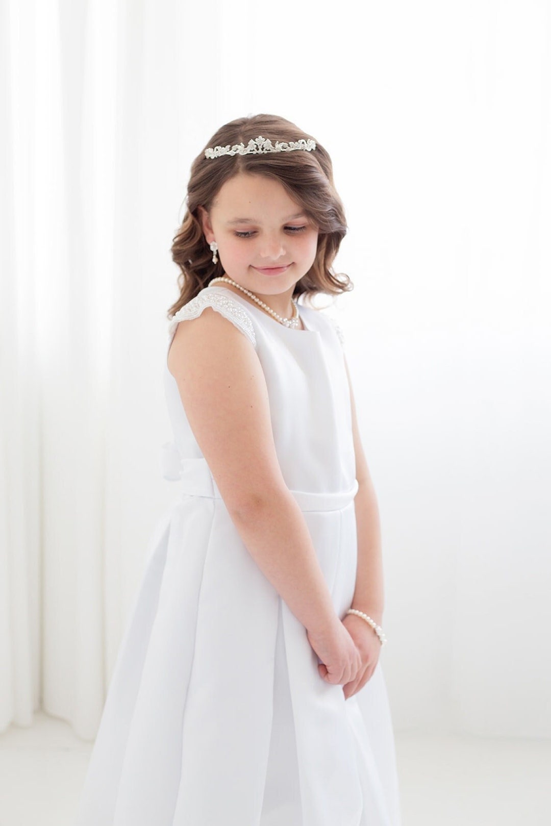 Flower Girl Crystal Tiara, Crystal Tiara, Wedding Headpiece, Rhinestone