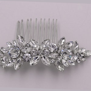 Bridal Rhinestone Crystal Comb, Bridal Comb Crystal, Wedding Crystal Hair Comb, Hair Comb, Wedding Accessory, Giselle Bridal Comb image 7