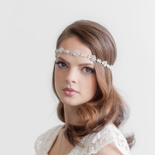 bridal forehead headpiece