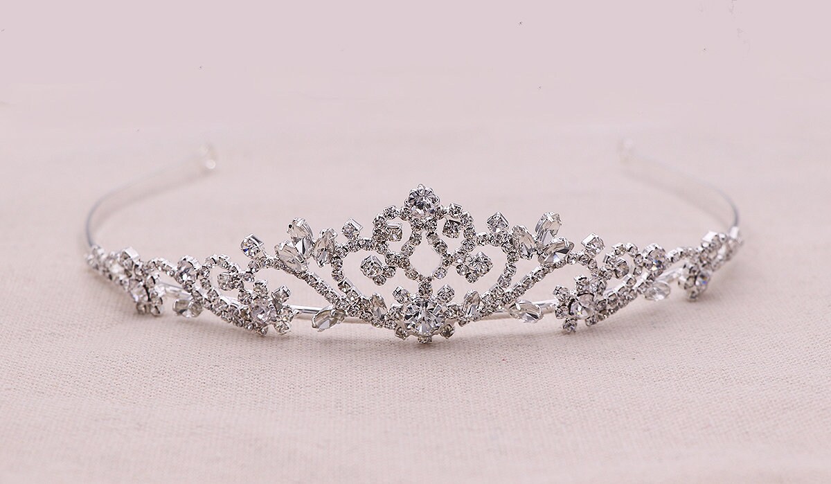 Flower Girl Tiara, Swarovski Crystal Tiara, wedding headpiece, rhines…
