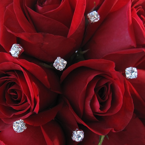 Crystal bouquet store wedding set
