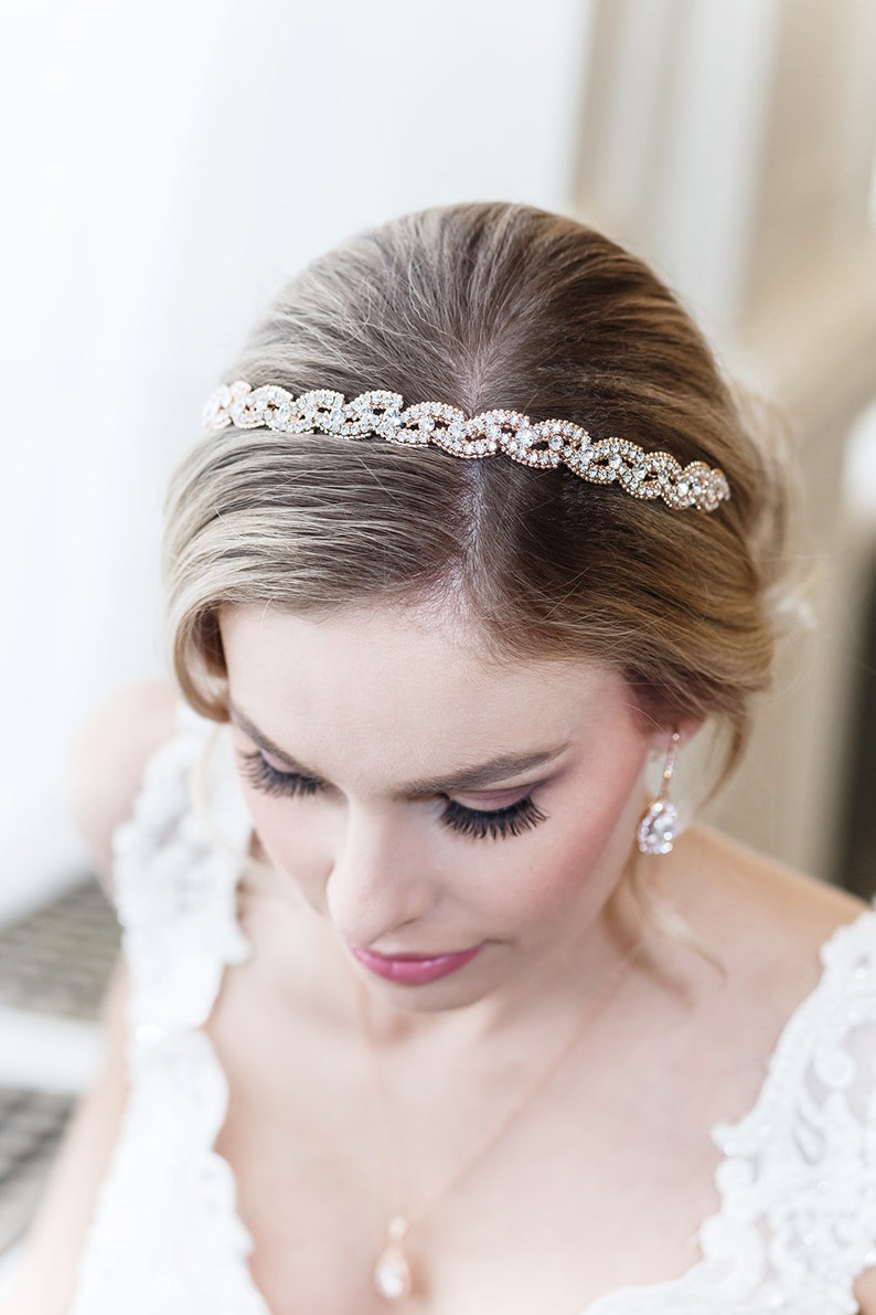 wedding headband crystal