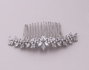 Wedding Crystal Comb, Cubic Zirconia Comb, Bridal Comb Crystal, Wedding Crystal Hair Comb, Camilla CZ Comb
