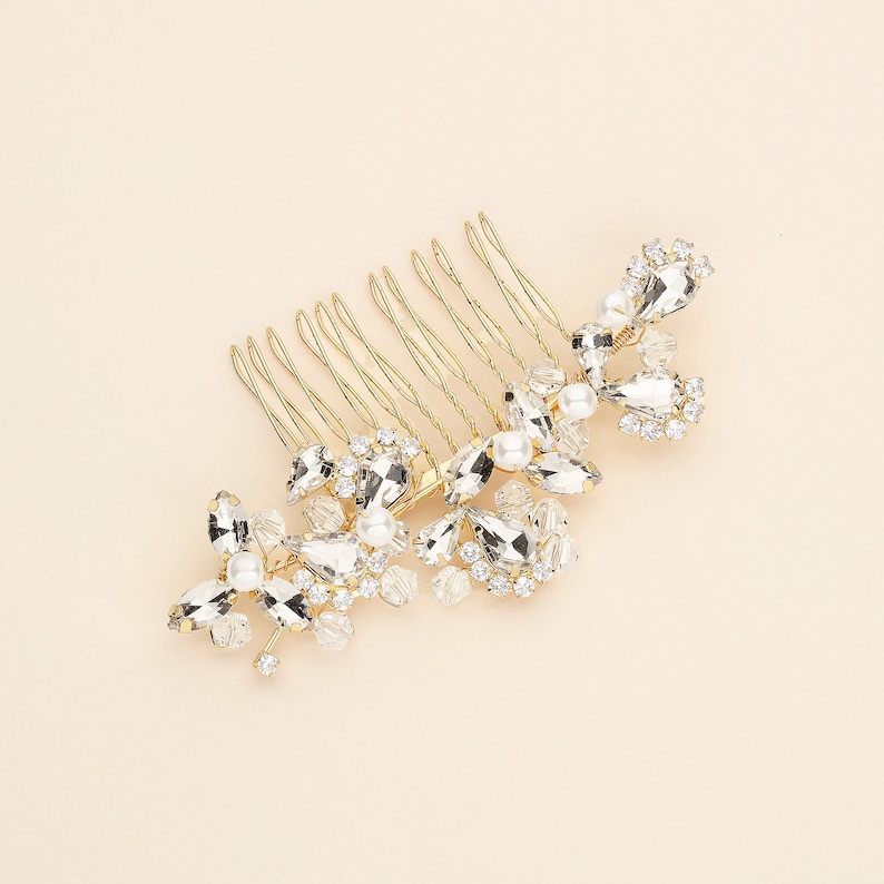 Crystal Bridal Comb, Rhinestone Comb, Bridal Comb Crystal, Wedding Crystal Hair Comb, Carla Crystal Comb image 10