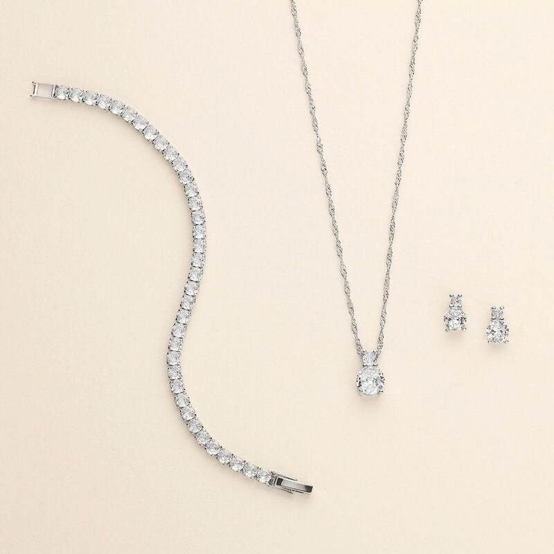 Silver Wedding Jewelry Etsy