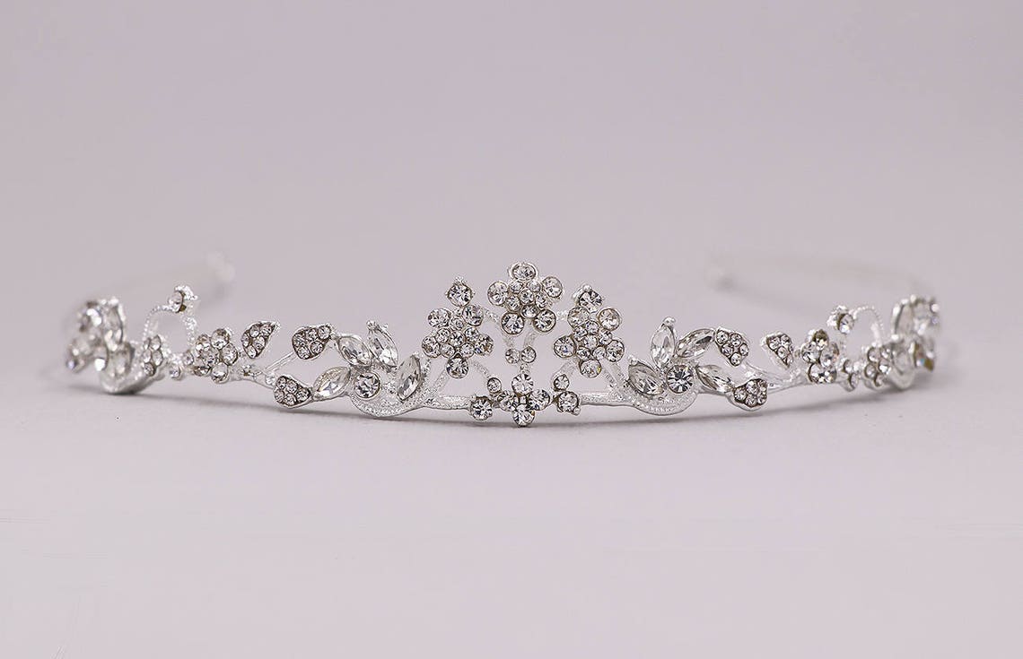 Flower Girl Crystal Tiara Crystal Tiara Wedding Headpiece Etsy