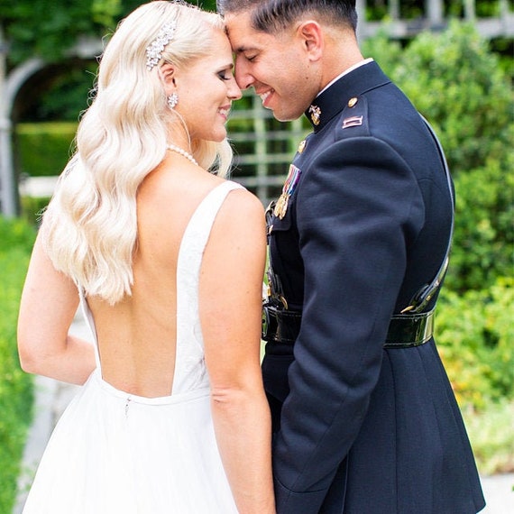 Fermagli Capelli Sposa Cristallo Strass - Barrette Eleganti Blu Per Donne E Ragazze - Foto 7