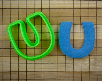 U-letter - U-symbool - U-teken - koekjesvorm, meerdere maten