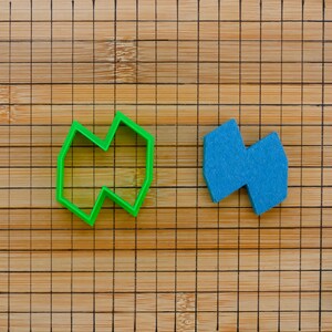 Cubes concatenation Cookie Cutter - Tessellation 3D Cubes - Mosaic frame - Chain of squares - Baking Tool