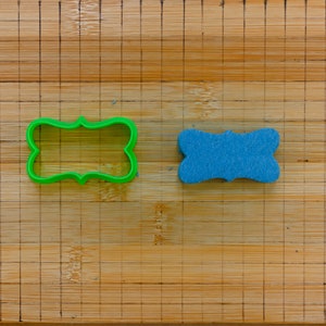 Retro Rechteck Ausstechform - Vintage Plakette Lange Klassische Keksform - Back- & Tonwerkzeug - Multi-Size